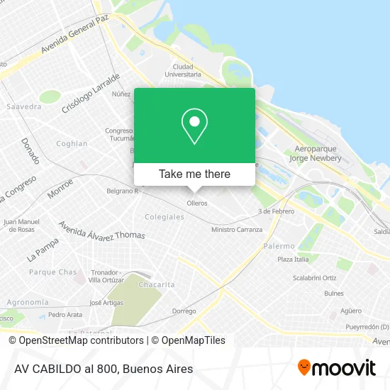 AV CABILDO al 800 map