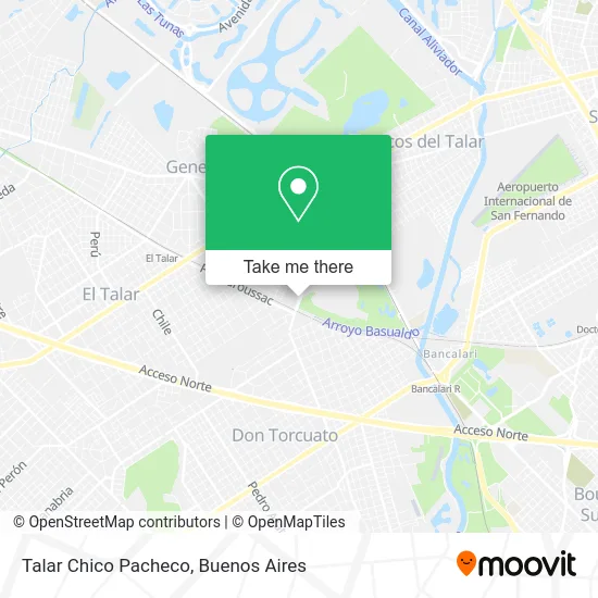 Talar Chico  Pacheco map