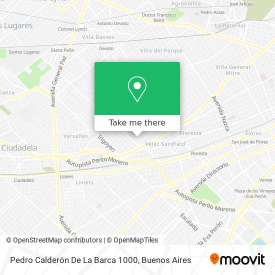 Mapa de Pedro Calderón De La Barca 1000