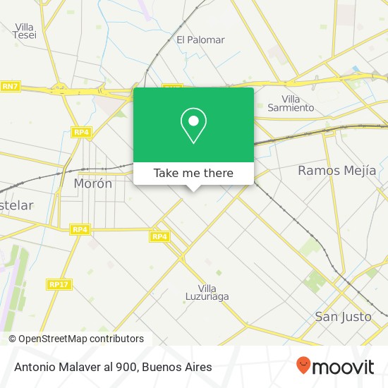 Antonio Malaver al 900 map