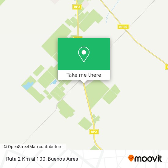 Ruta 2 Km al 100 map