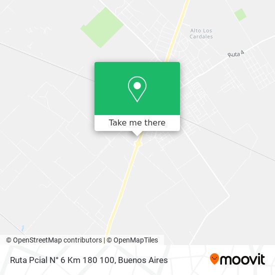 Ruta Pcial N° 6 Km  180 100 map
