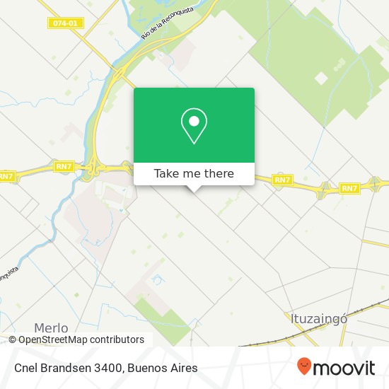 Cnel Brandsen 3400 map