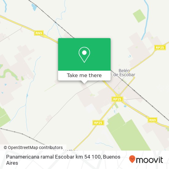 Panamericana ramal Escobar  km 54 100 map