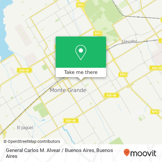 Mapa de General Carlos M. Alvear / Buenos Aires