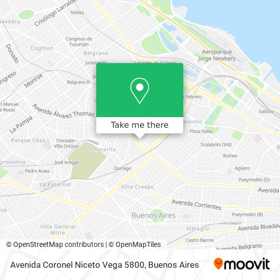 Avenida Coronel Niceto Vega 5800 map