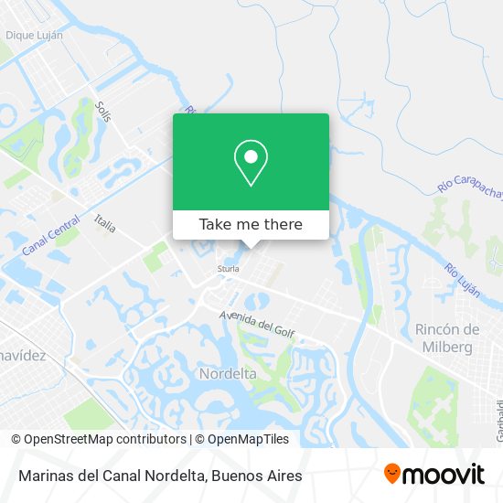 Marinas del Canal   Nordelta map