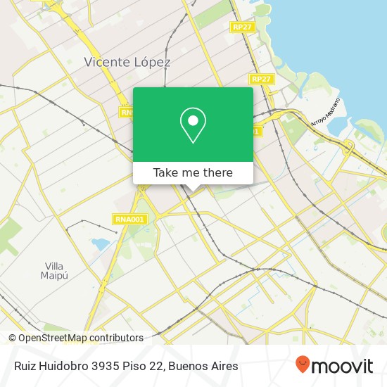 Ruiz Huidobro 3935  Piso 22 map