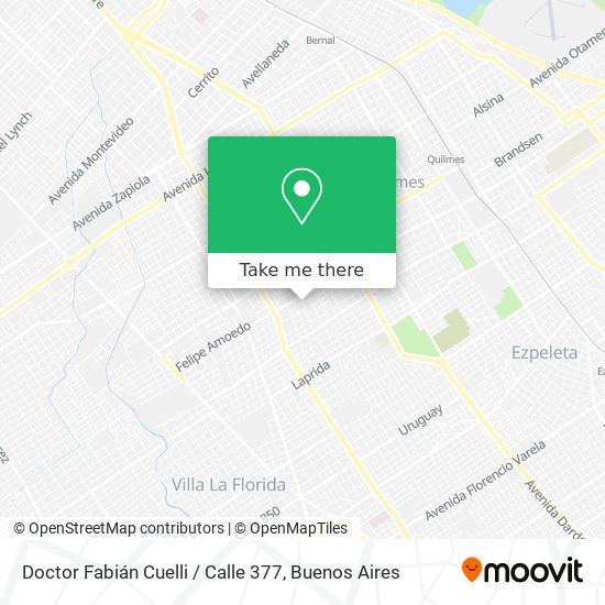 Doctor Fabián Cuelli / Calle 377 map