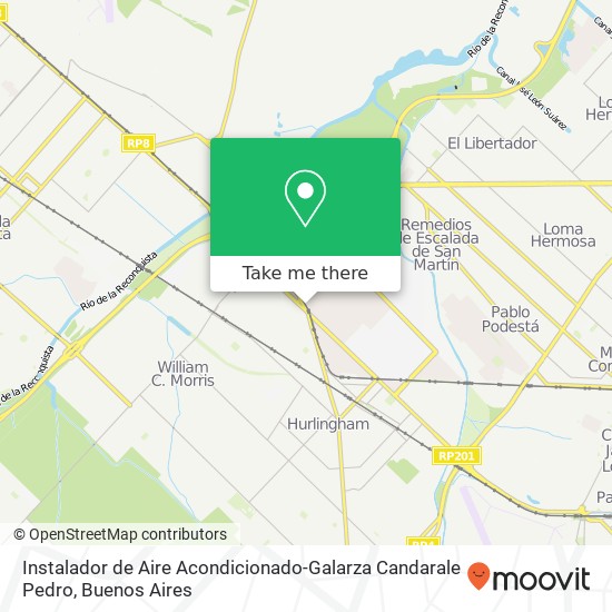 Instalador de Aire Acondicionado-Galarza Candarale Pedro map