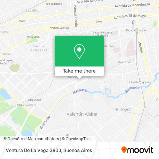Mapa de Ventura De La Vega 3800