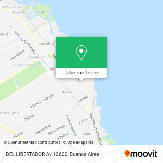 DEL LIBERTADOR  Av  13600 map