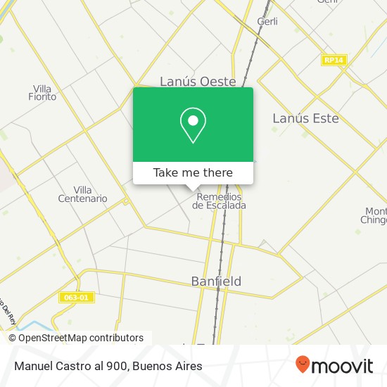 Manuel Castro al 900 map