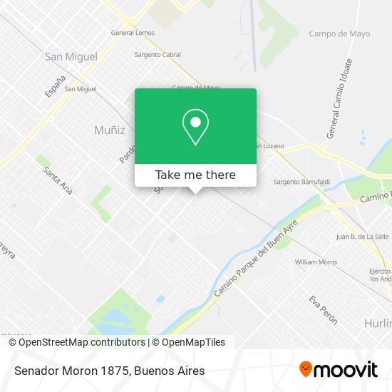 Senador Moron 1875 map