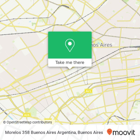 Mapa de Morelos 358  Buenos Aires  Argentina