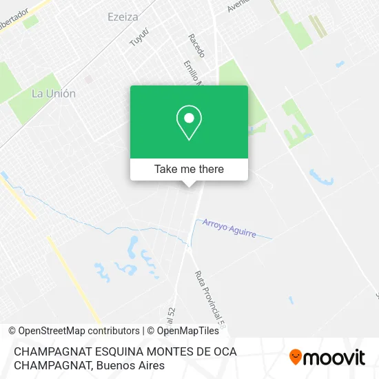CHAMPAGNAT ESQUINA MONTES DE OCA CHAMPAGNAT map