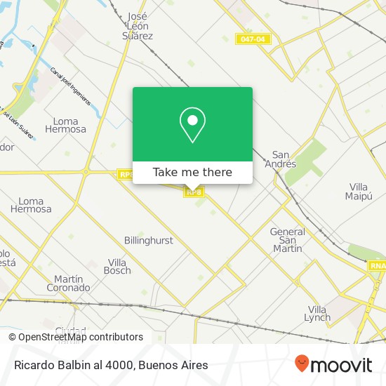 Ricardo Balbin al 4000 map