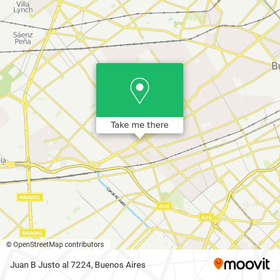 Juan B  Justo al 7224 map