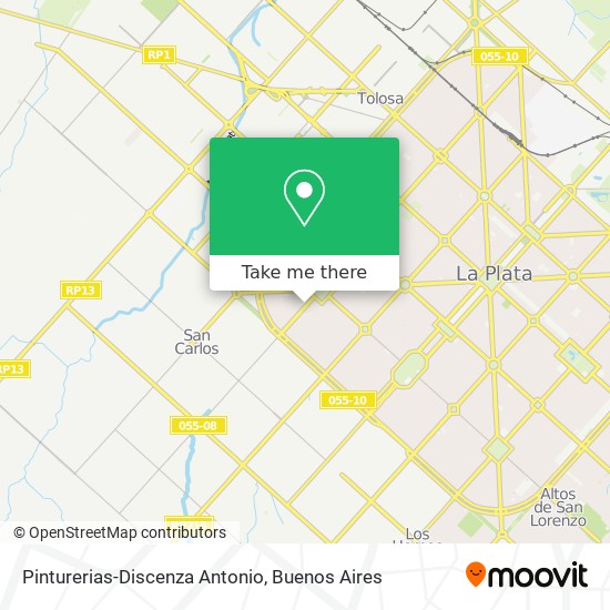 Mapa de Pinturerias-Discenza Antonio