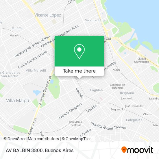 Mapa de AV  BALBIN 3800