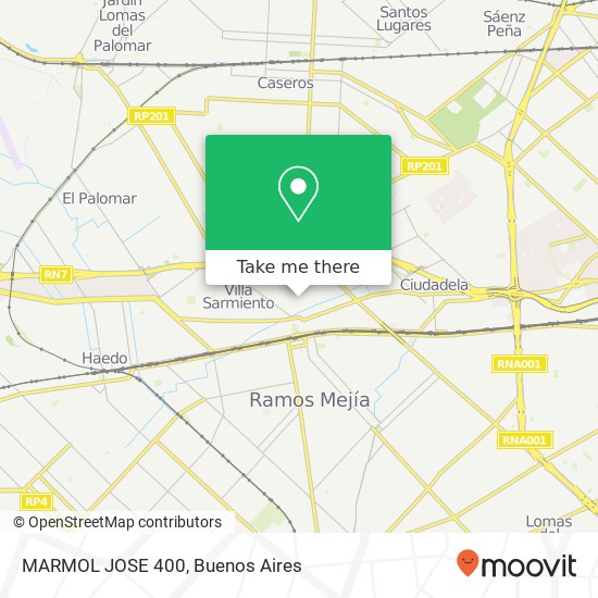 MARMOL  JOSE 400 map