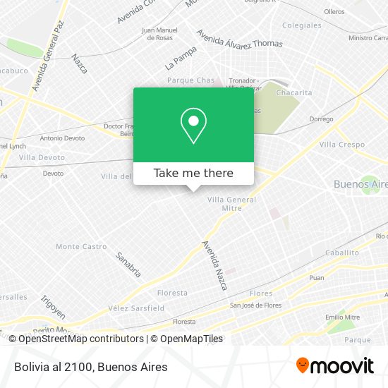 Mapa de Bolivia al 2100