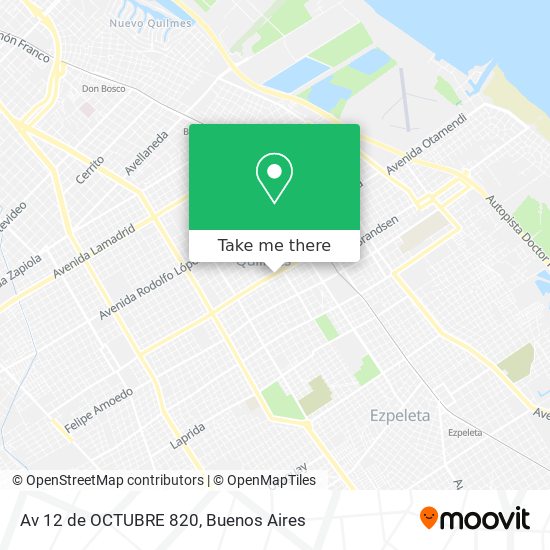 Av  12 de OCTUBRE 820 map