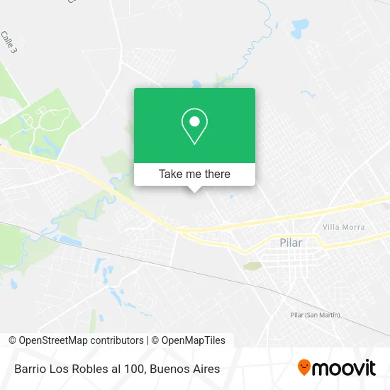 Barrio Los Robles al 100 map