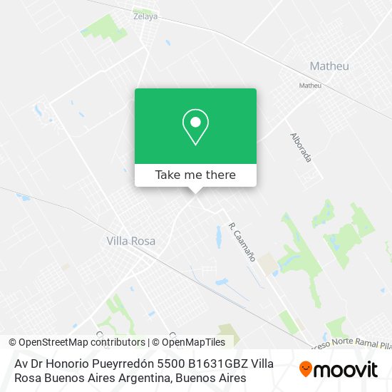 Av  Dr  Honorio Pueyrredón 5500  B1631GBZ Villa Rosa  Buenos Aires  Argentina map