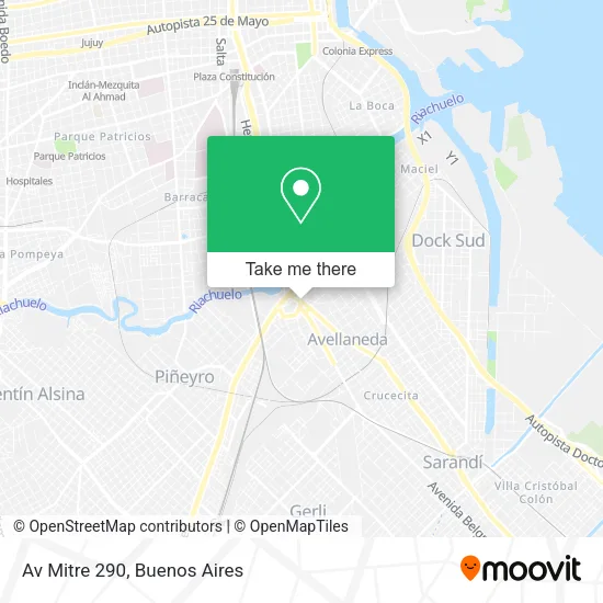 Mapa de Av Mitre 290