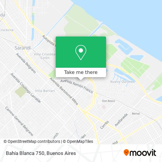 Bahía Blanca 750 map