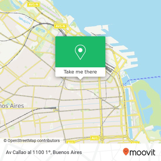 Mapa de Av  Callao al 1100 1º