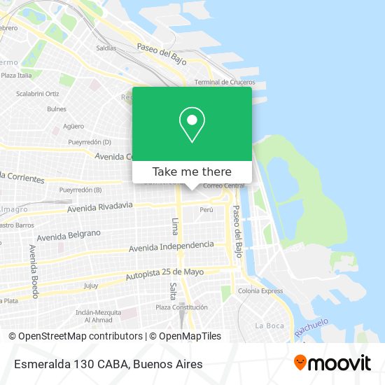 Esmeralda 130  CABA map