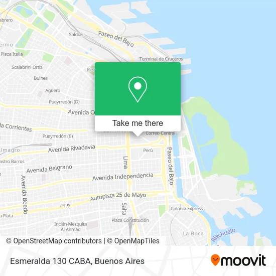 Mapa de Esmeralda 130  CABA