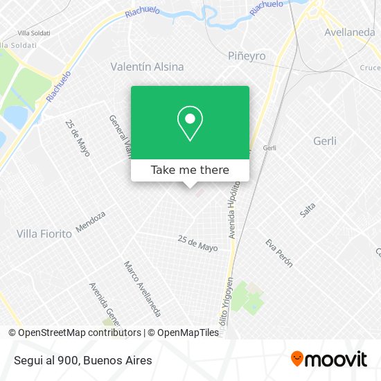 Segui al 900 map