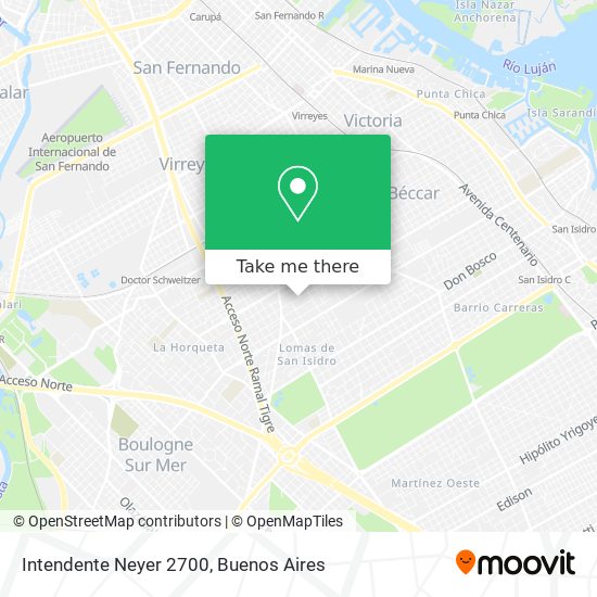 Intendente Neyer 2700 map