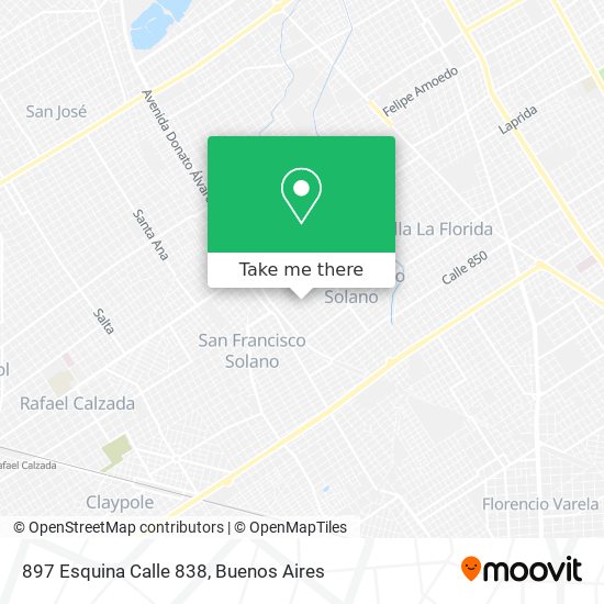 897 Esquina Calle 838 map