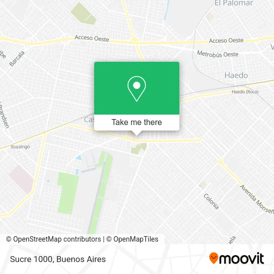 Sucre  1000 map