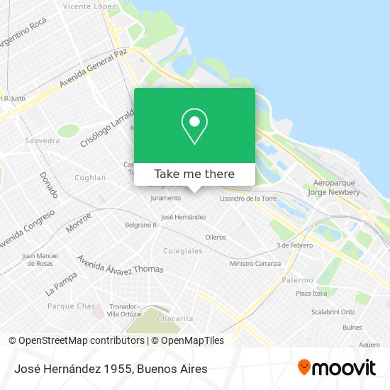 Mapa de José Hernández 1955