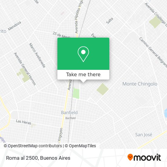 Mapa de Roma  al 2500