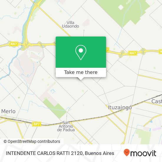 INTENDENTE CARLOS RATTI 2120 map
