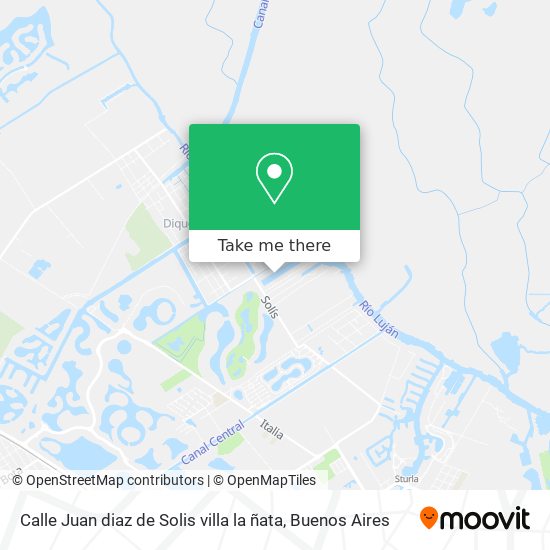 Calle Juan diaz de Solis  villa la ñata map