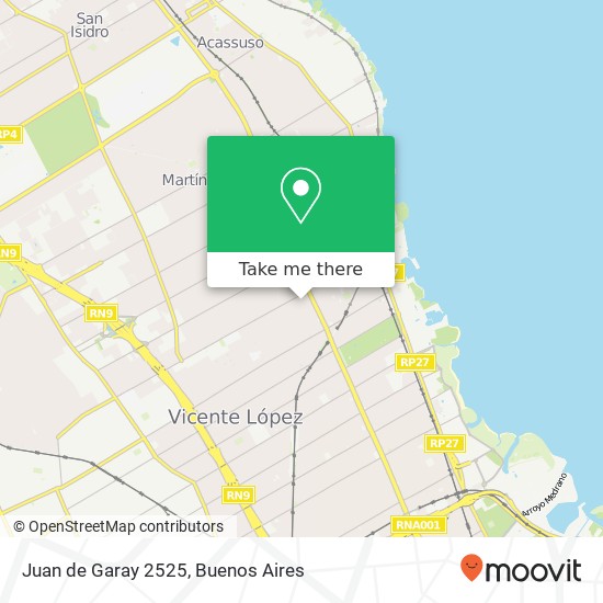 Juan de Garay 2525 map