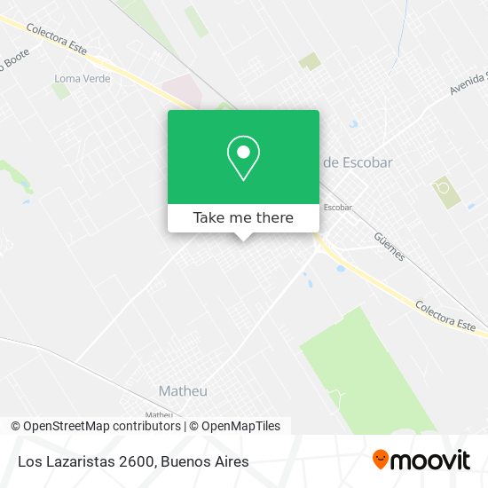 Los Lazaristas 2600 map