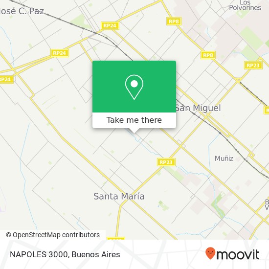 Mapa de NAPOLES 3000