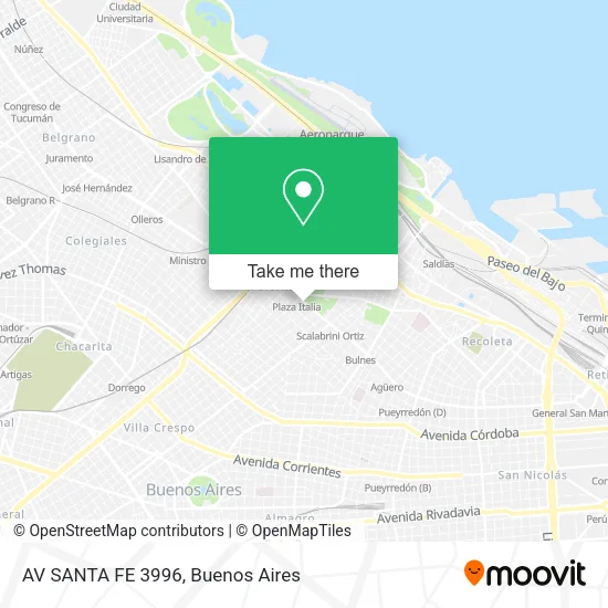 AV  SANTA FE 3996 map