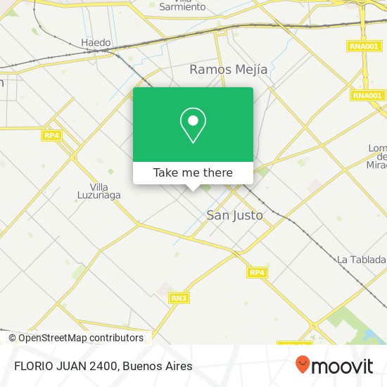 FLORIO  JUAN 2400 map