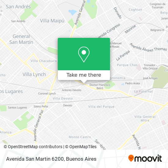 Avenida San Martin  6200 map