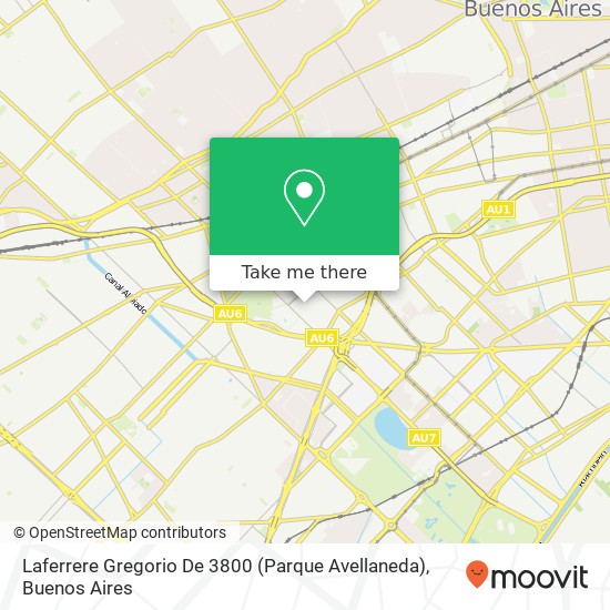 Mapa de Laferrere  Gregorio De 3800 (Parque Avellaneda)