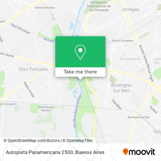 Autopista Panamericana 2500 map